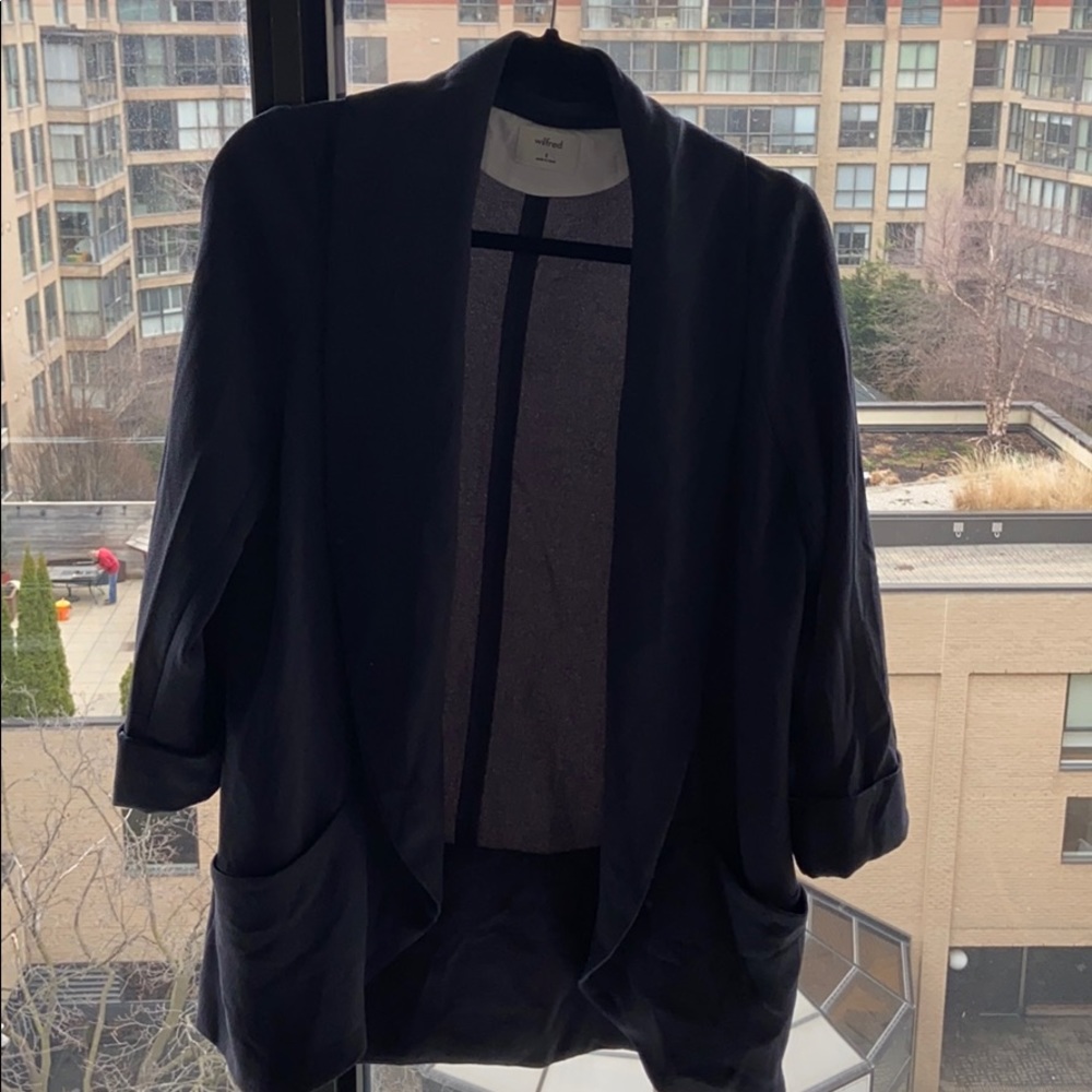 Wilfred slouchy blazer, size 8 in a charcoal grey